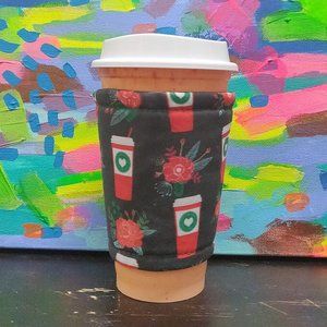 Christmas Hot Coffee Cozy by NikkiMouse